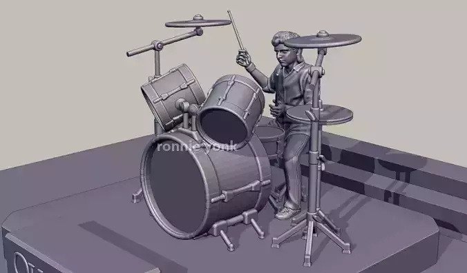 Roger Taylor - Queen 3D printing 3D print model