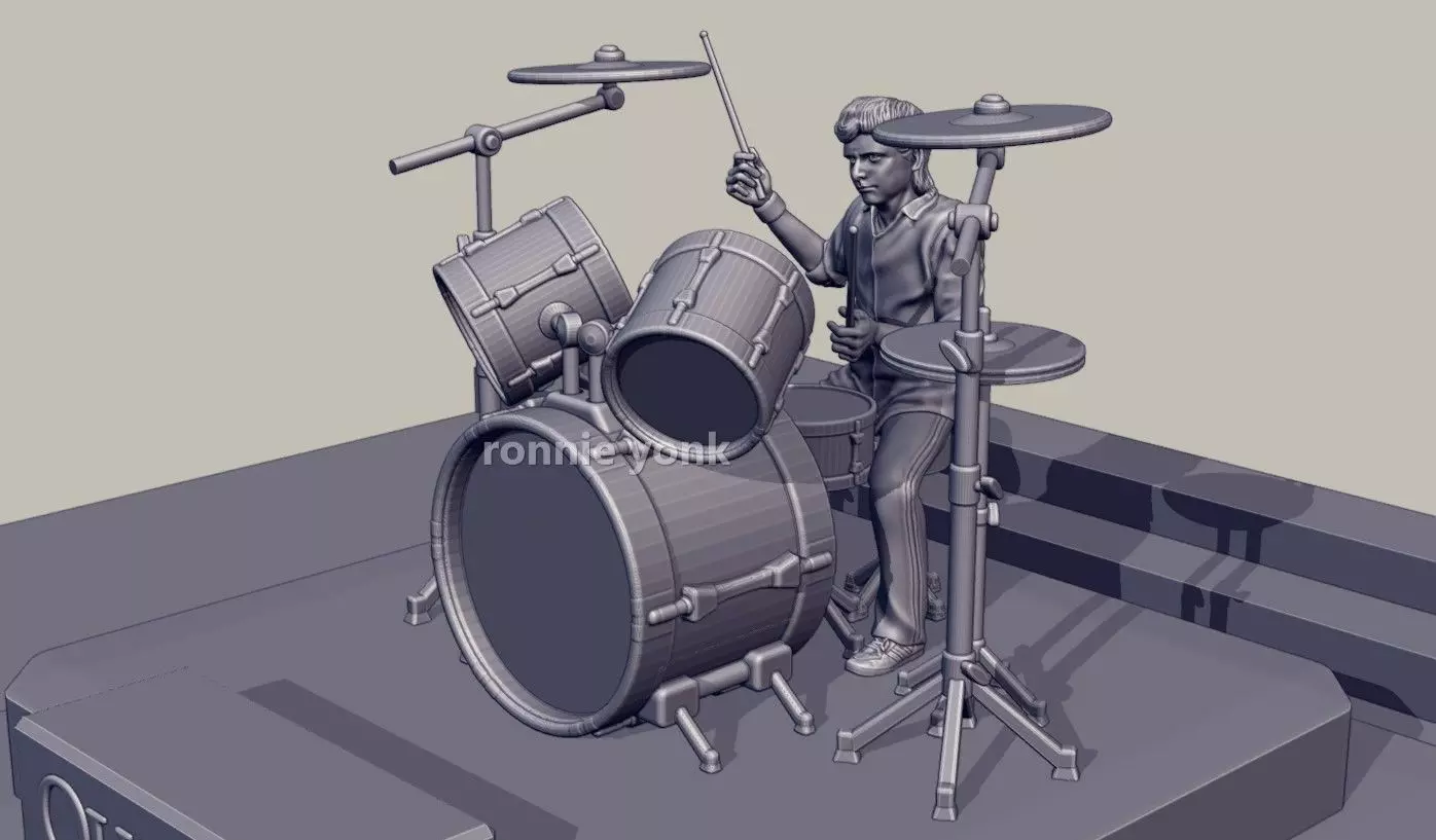 Roger Taylor - Queen 3D printing 3D print model_0