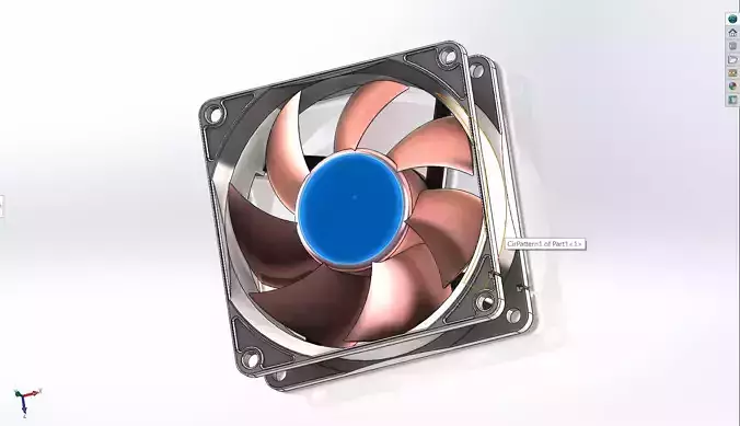 PC fan solidworks