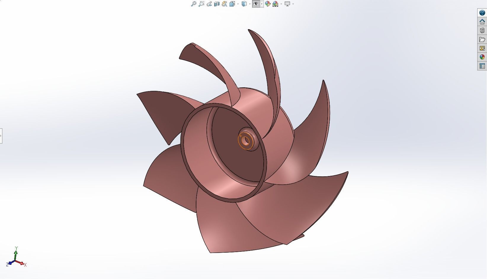 PC fan solidworks 3D model_11