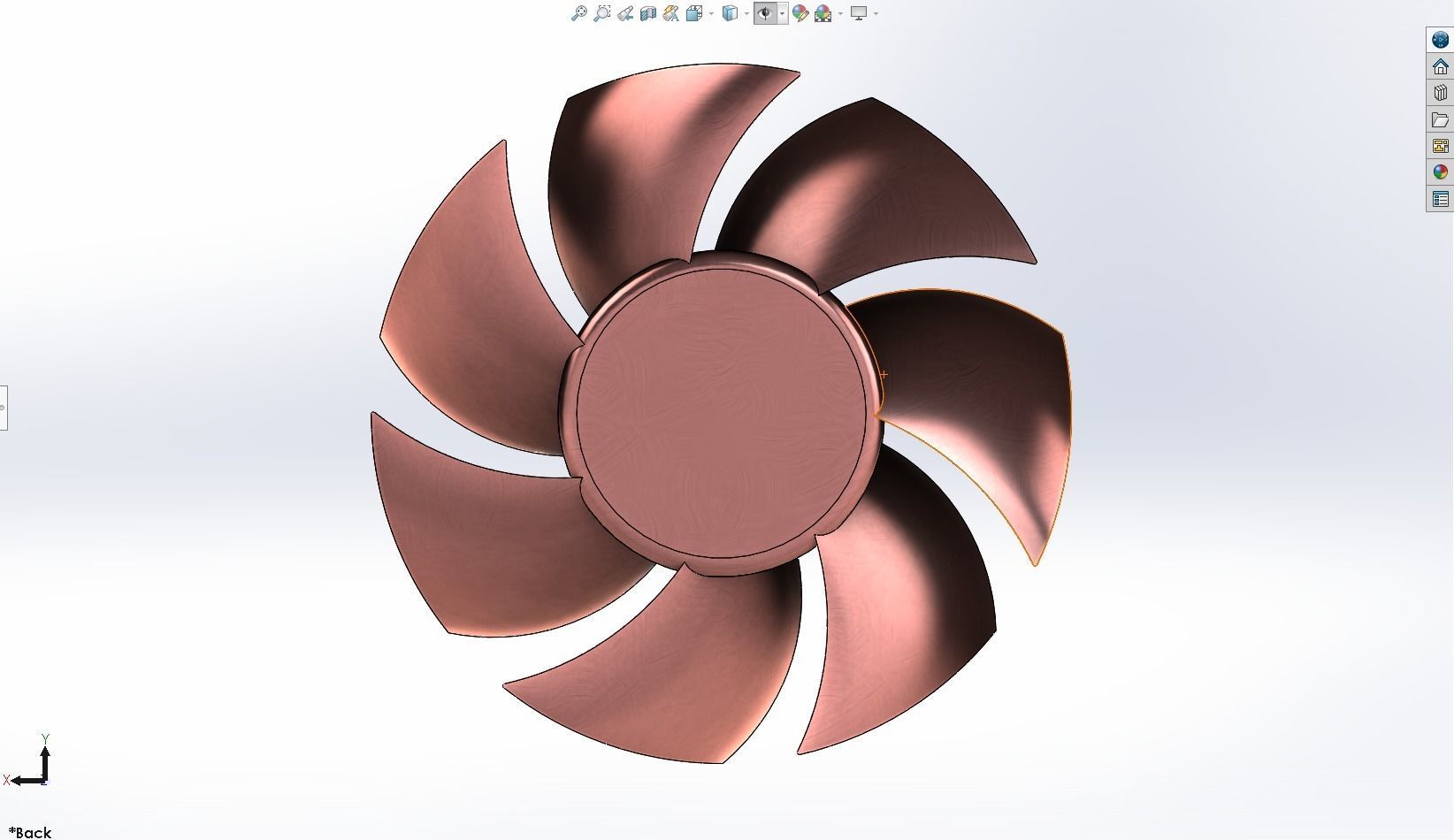 PC fan solidworks 3D model_12
