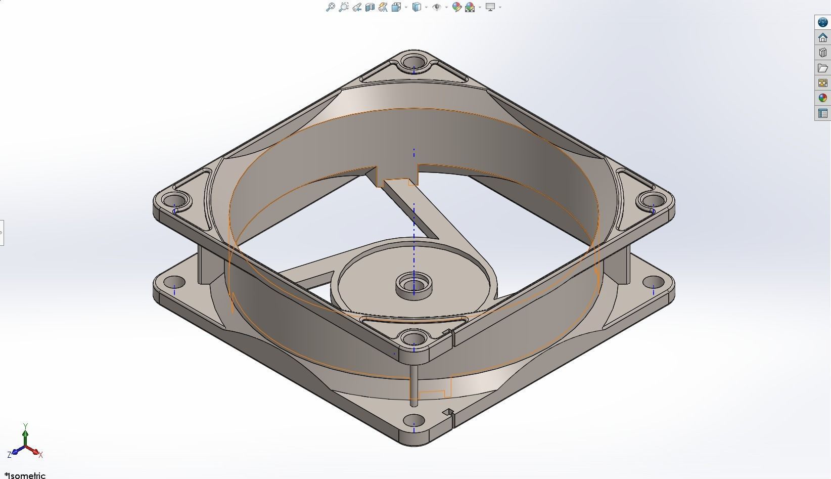 PC fan solidworks 3D model_13