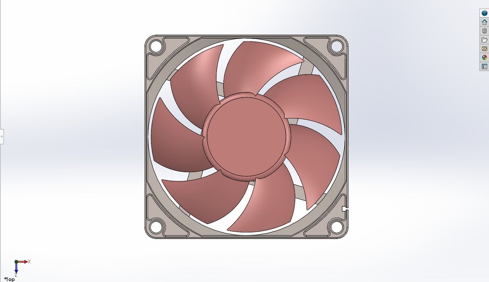 PC fan solidworks 3D model_6