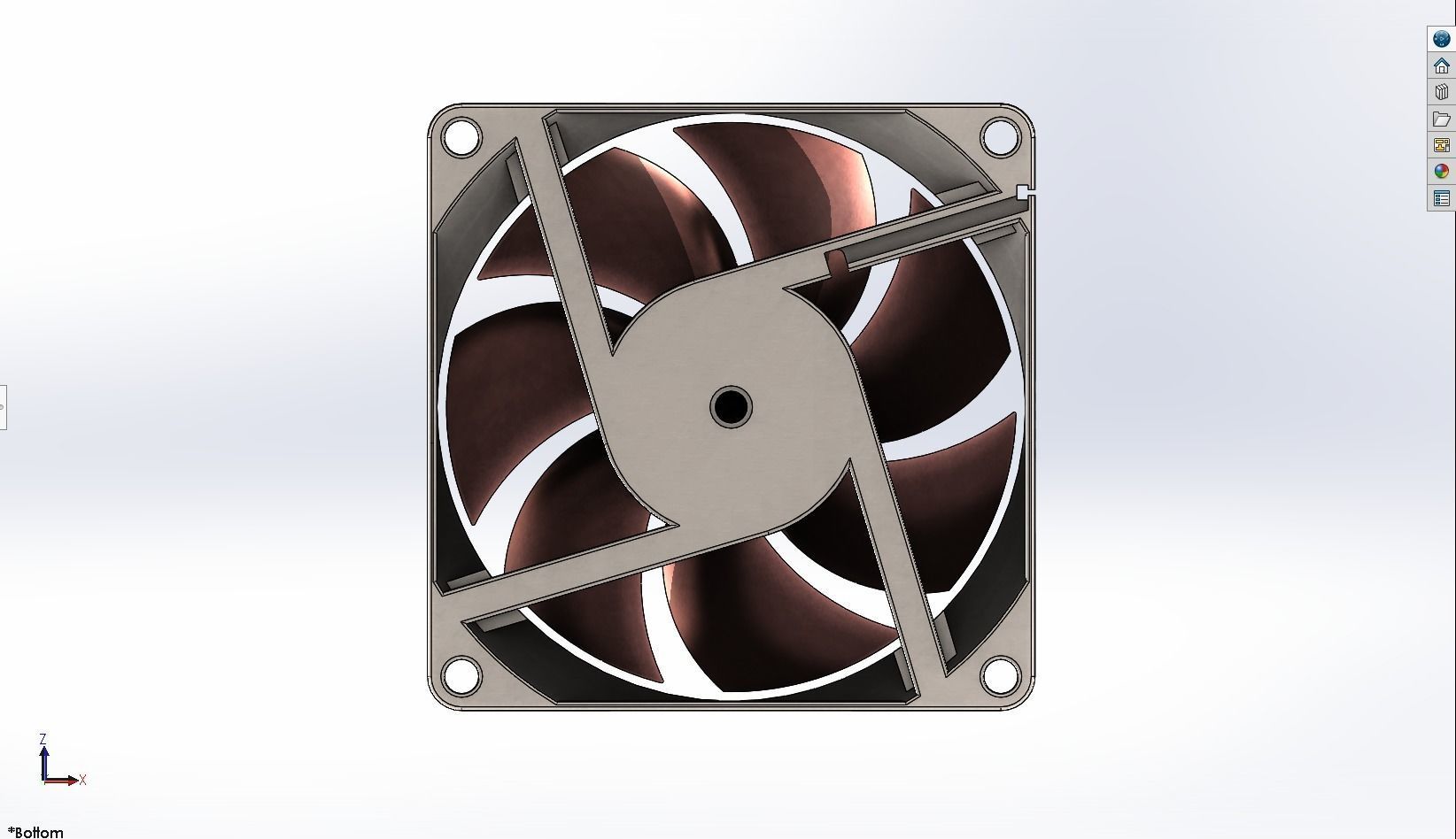 PC fan solidworks 3D model_3