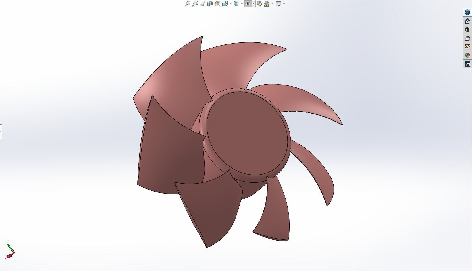 PC fan solidworks 3D model_10