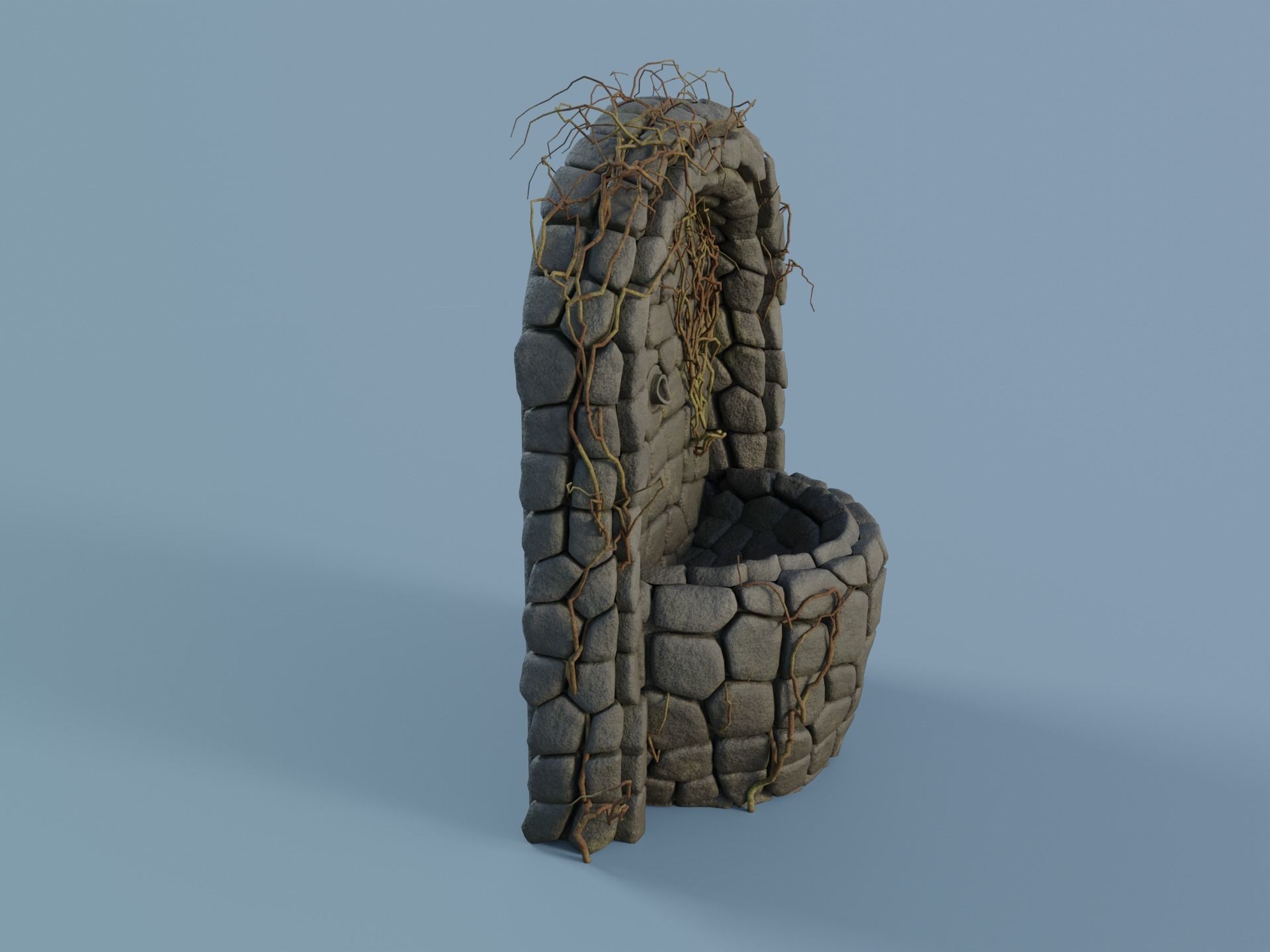 Wall Fountain 3D model_1