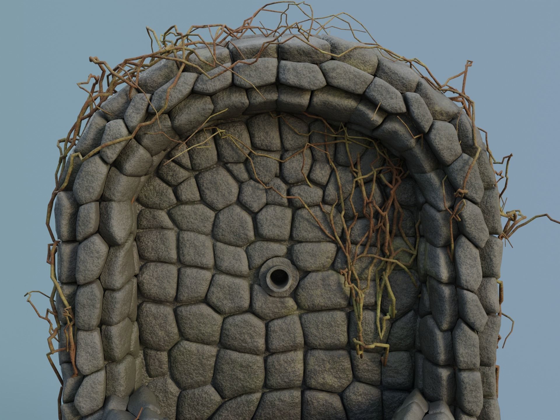 Wall Fountain 3D model_7