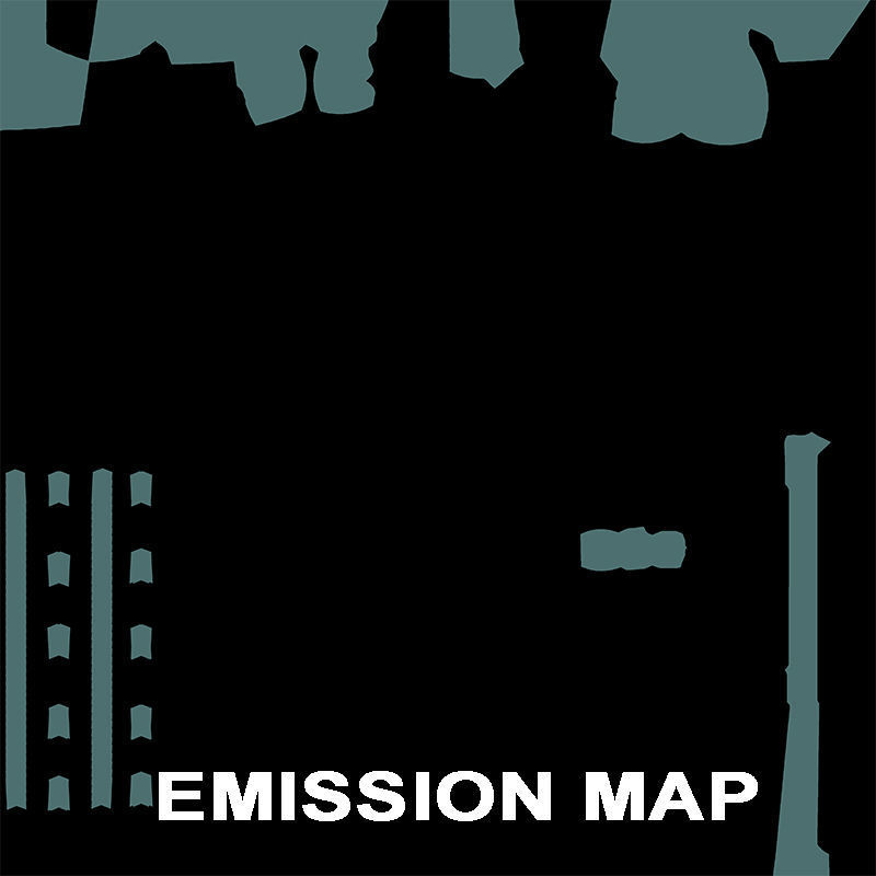 Fantasy Spear 06 Glow Game-Ready PBR Textures Included Low-poly 3D model_29