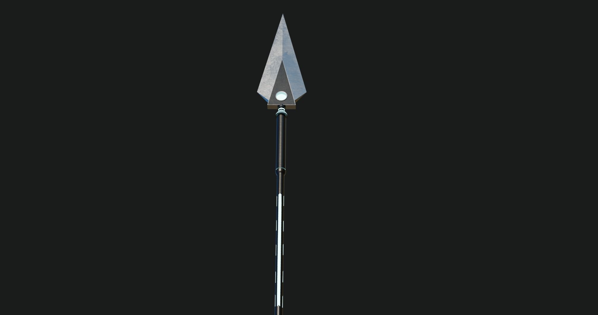 Fantasy Spear 06 Glow Game-Ready PBR Textures Included Low-poly 3D model_16