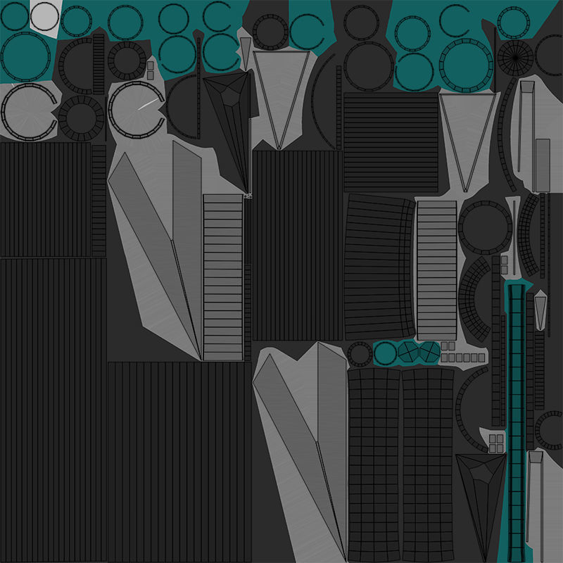 Fantasy Spear 06 Glow Game-Ready PBR Textures Included Low-poly 3D model_30