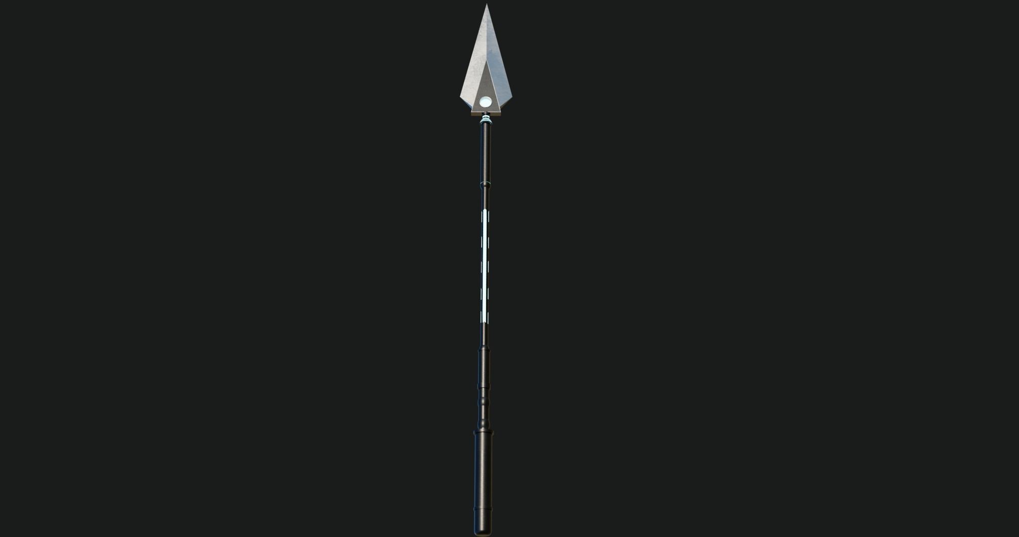 Fantasy Spear 06 Glow Game-Ready PBR Textures Included Low-poly 3D model_15