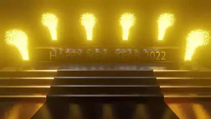 Happy new year blender