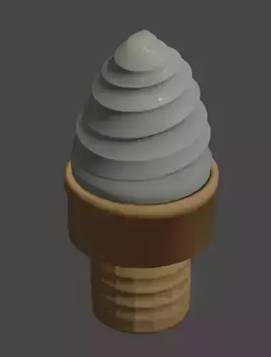 Ice Cream with cake cone