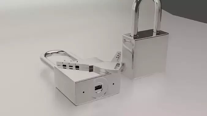 Chromium Padlock