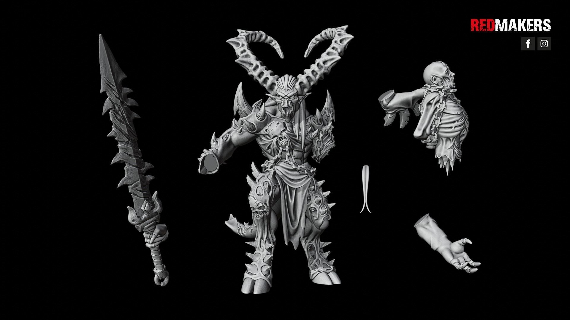 Bloodthirsty Master - Demons 3D print model_12