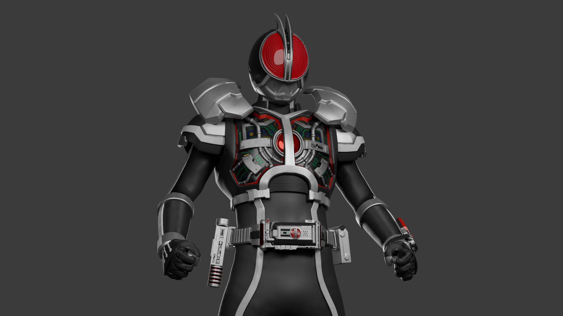 Kamen Rider FAIZ Complete Edition with Axel Form  Low-poly 3D model_3
