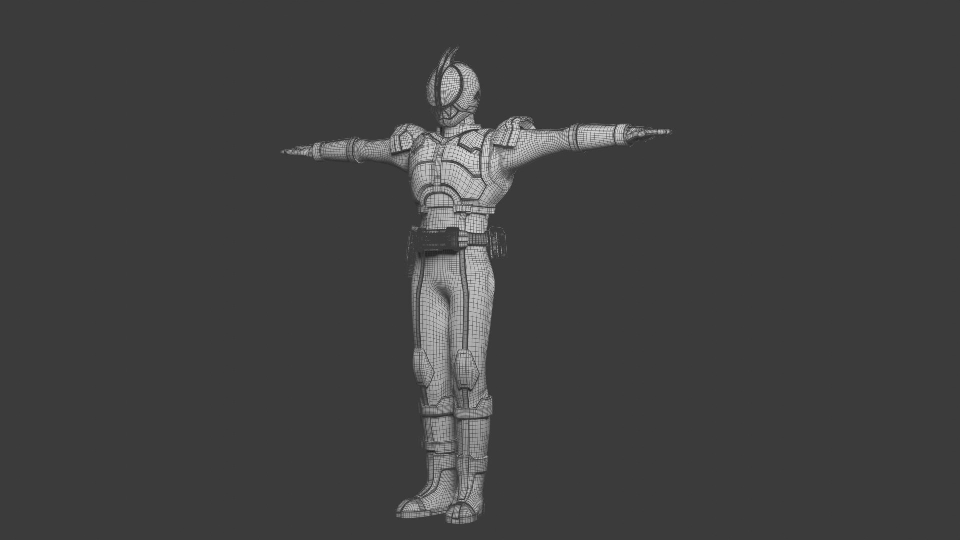 Kamen Rider FAIZ Complete Edition with Axel Form  Low-poly 3D model_4