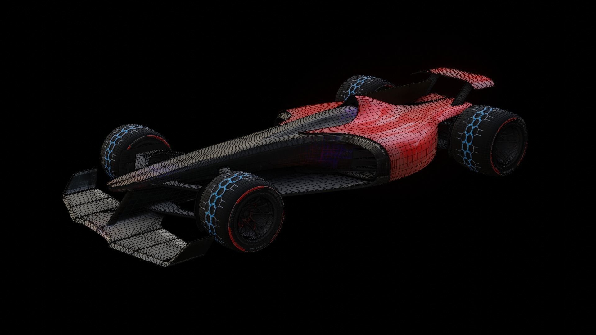 F1 Futuristic Concept 3D model_4