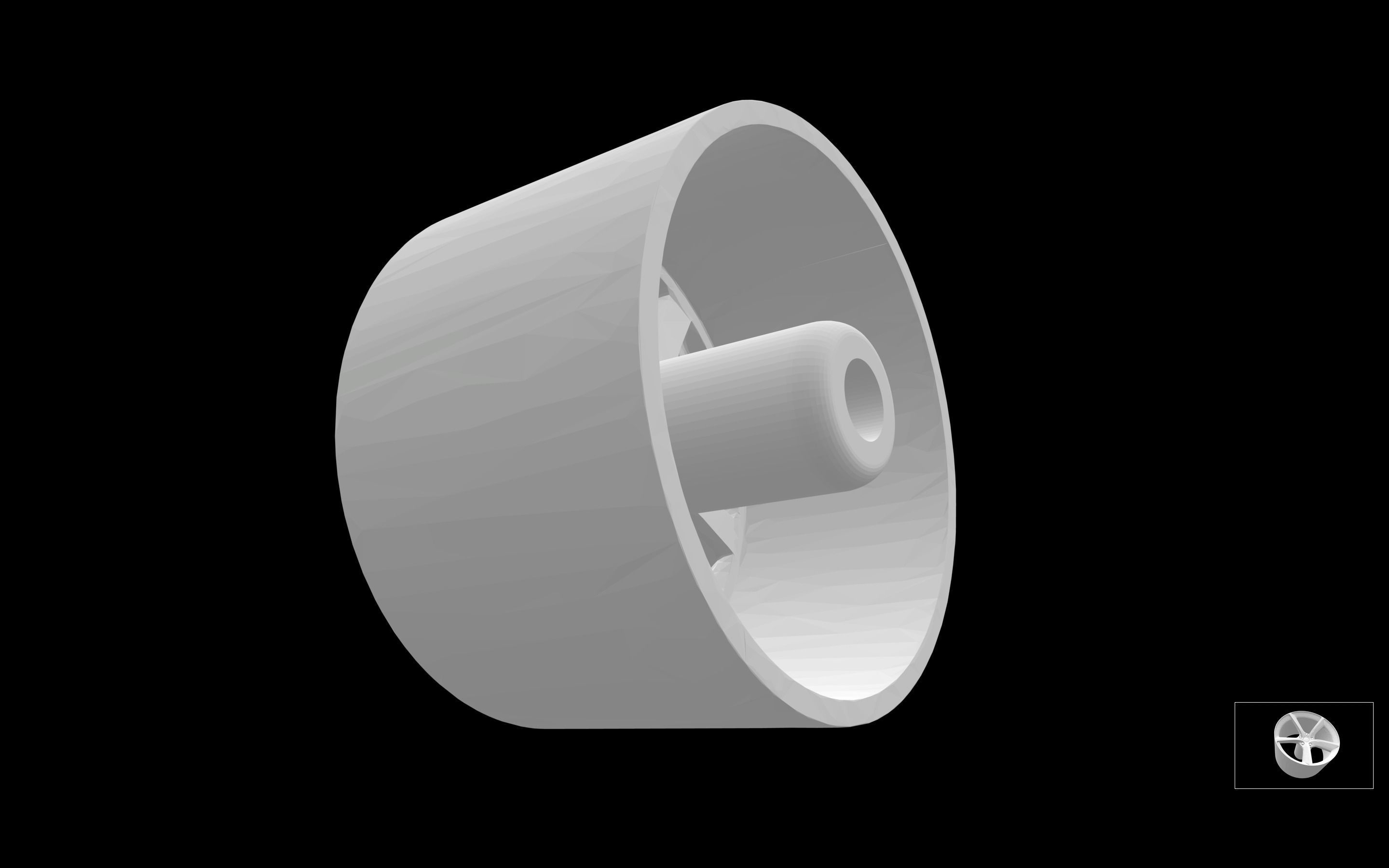 Ferrari Monza SP1 scalable and printable rims 3D print model_3