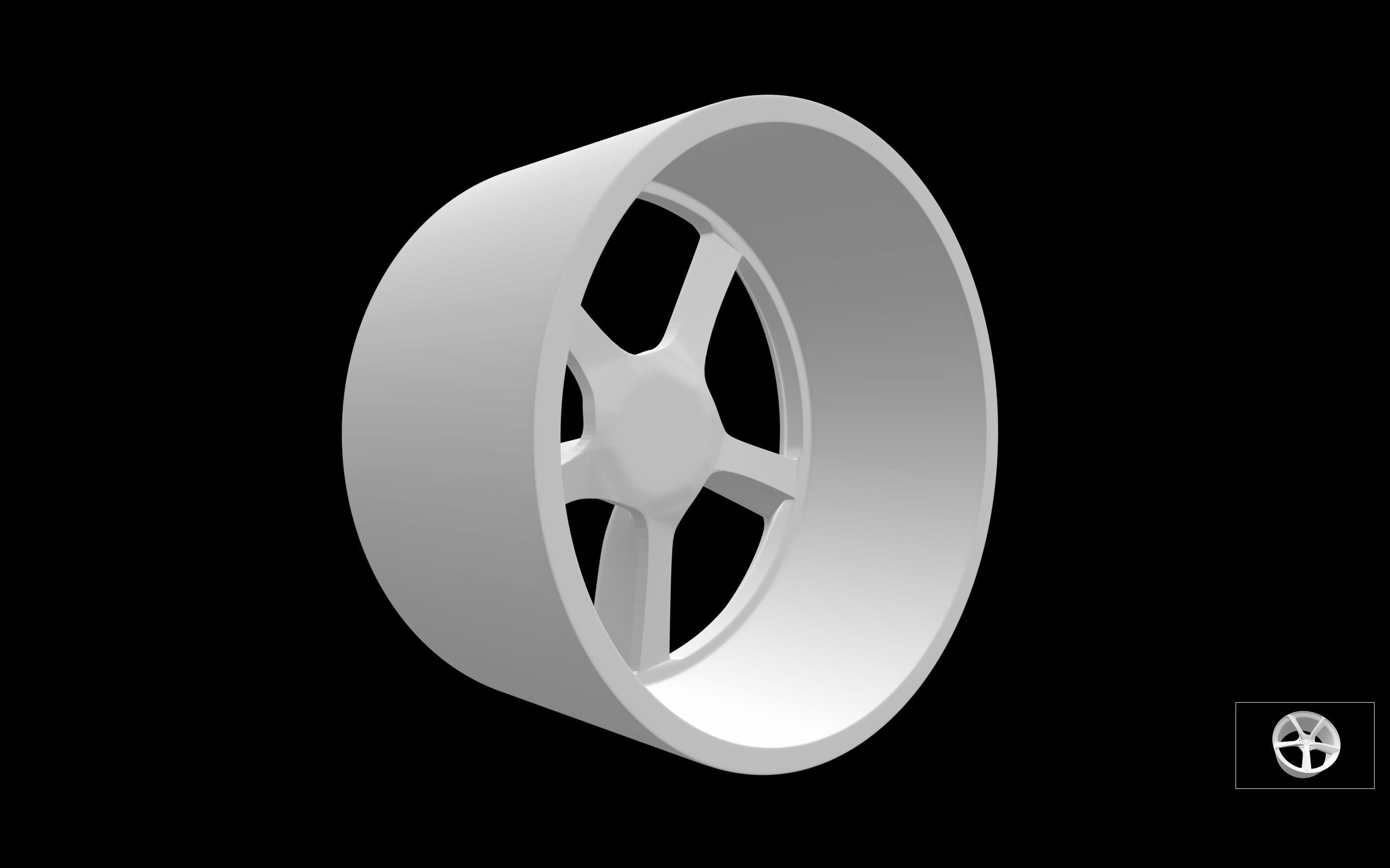 Ferrari Monza SP1 scalable and printable rims 3D print model_1