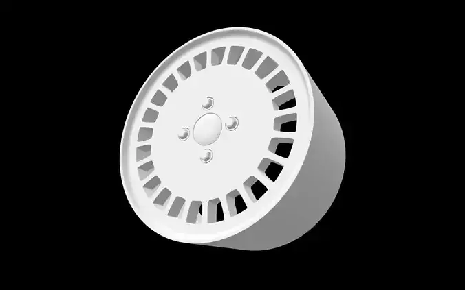 Fiat Uno Turbo MKII scalable and printable rims