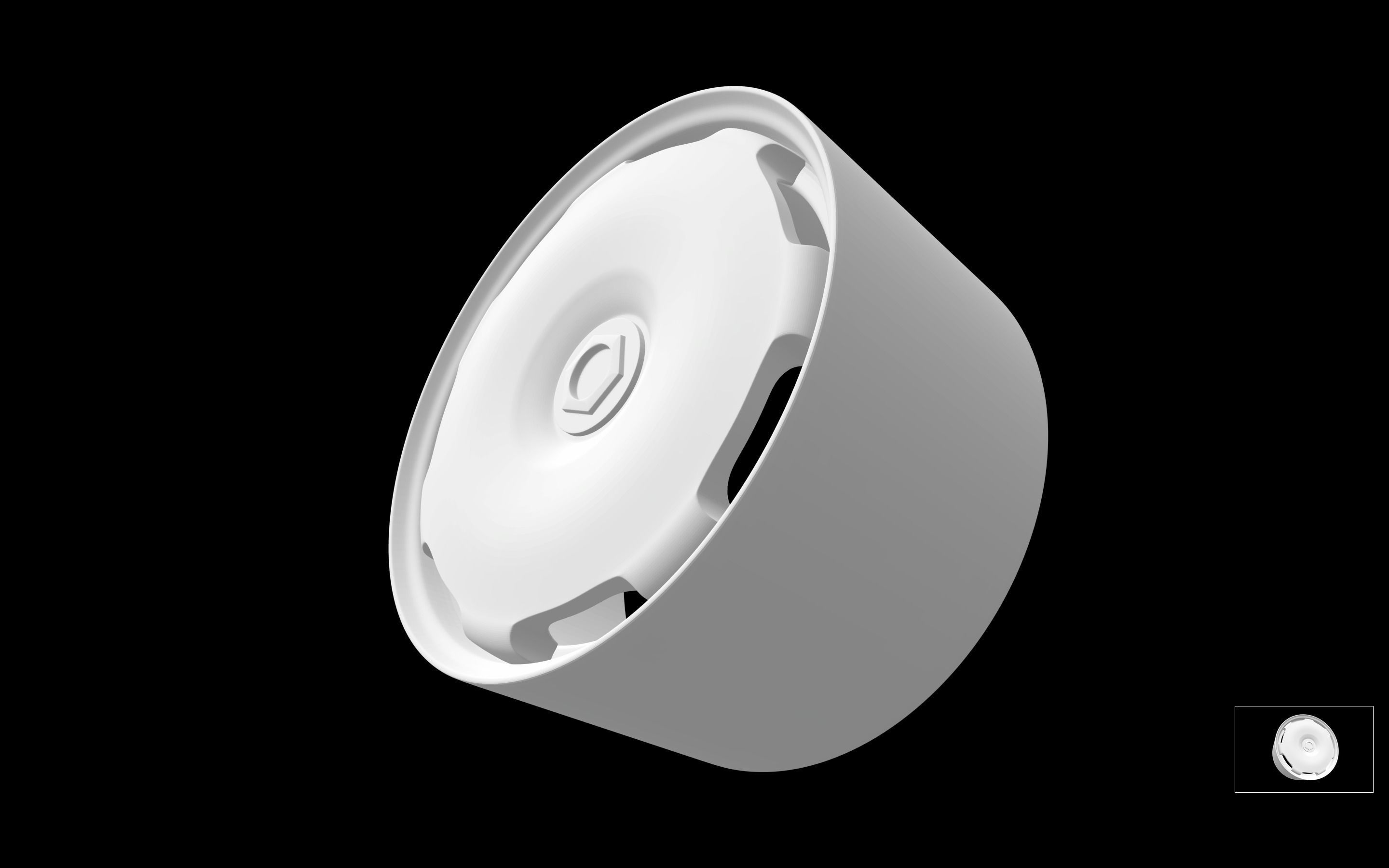 Jaguar XJ220 oem scalable and printable rims 3D print model_1