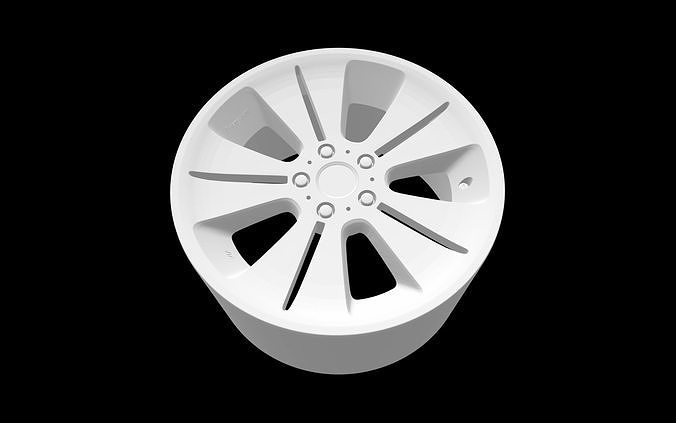 G-Corporation Luftbahn scalable and printable rims 3D print model