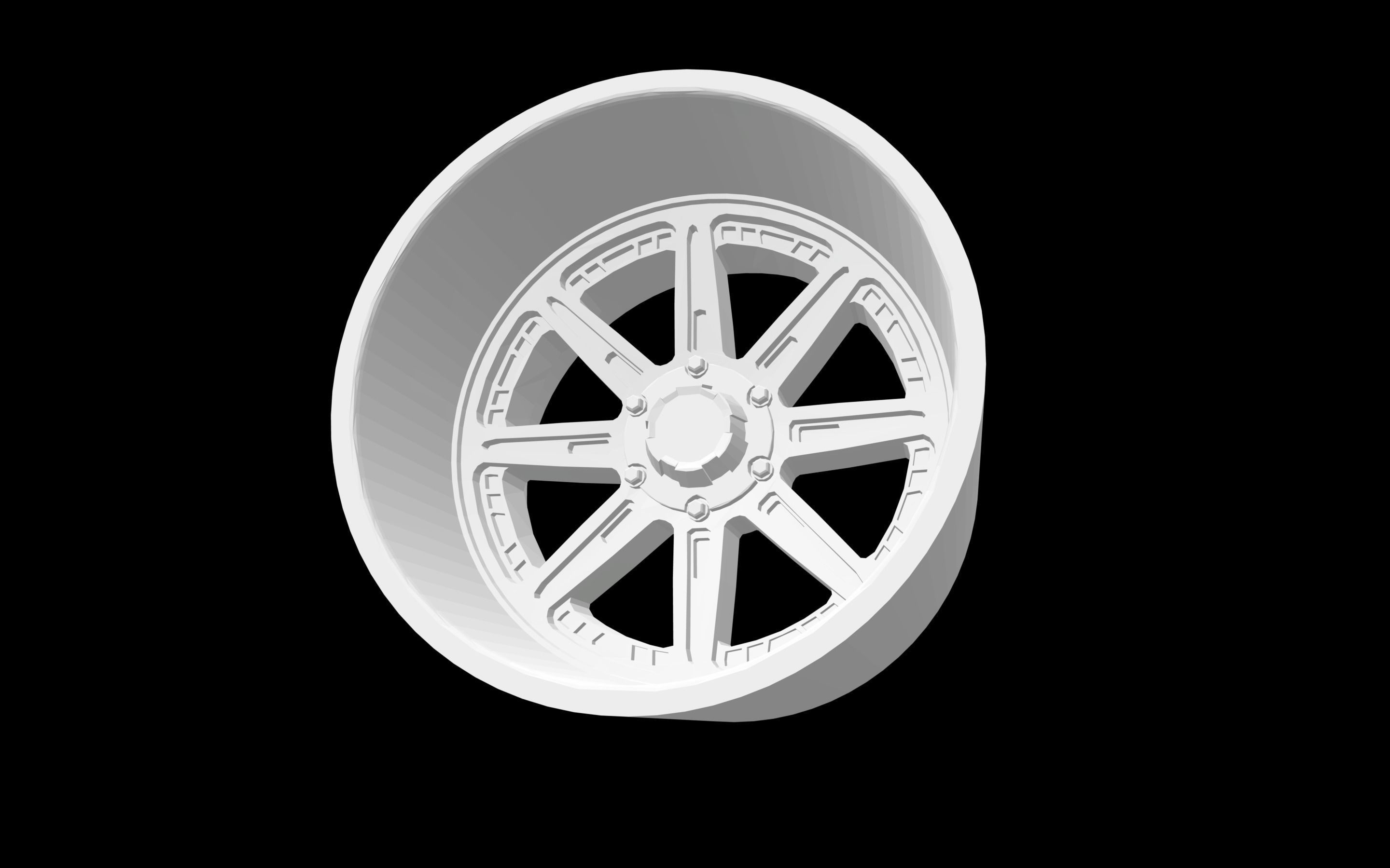 KG1 KC007 scalable and printable rims 3D print model_5