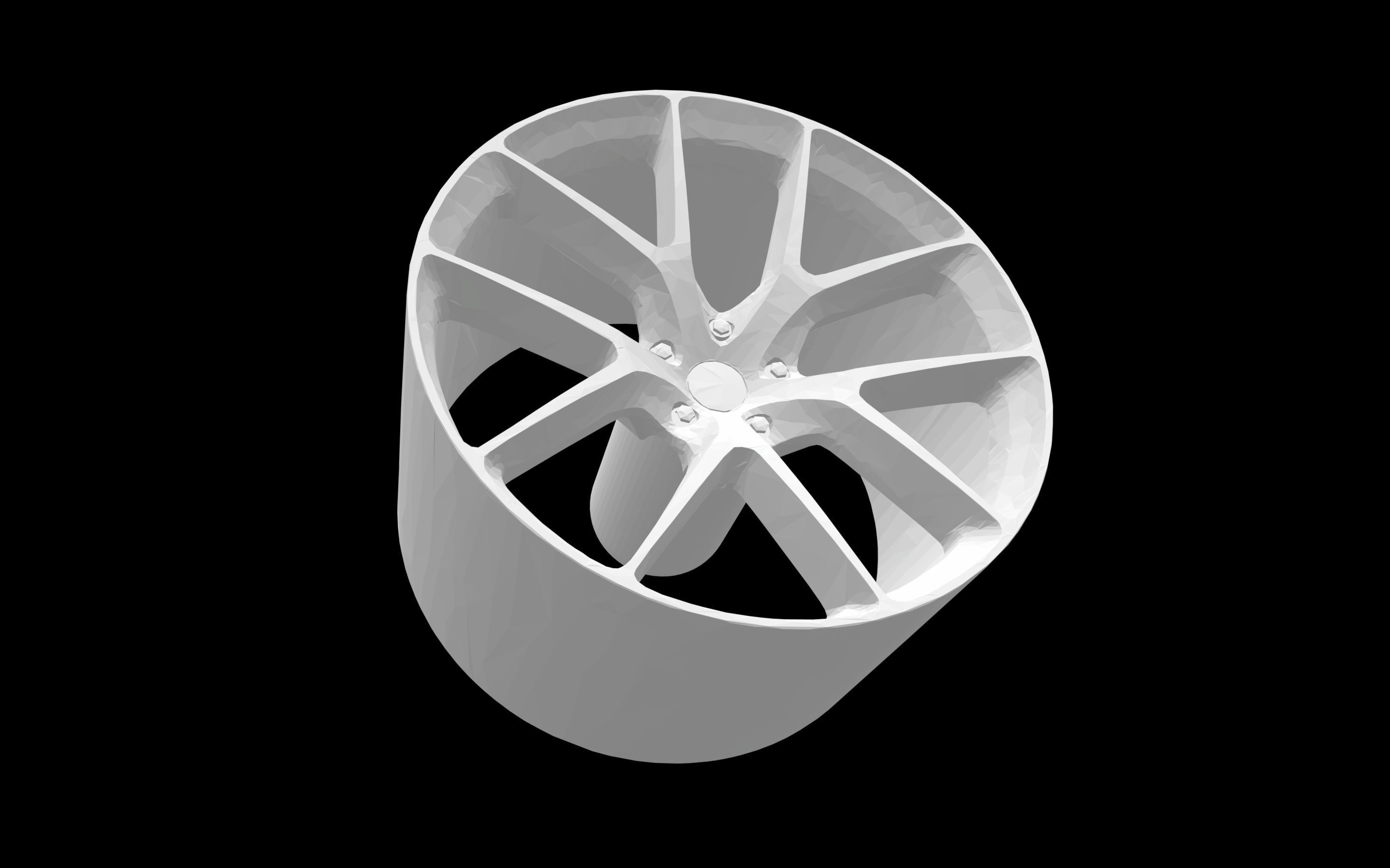 HRE P101 scalable and printable rims 3D print model_2