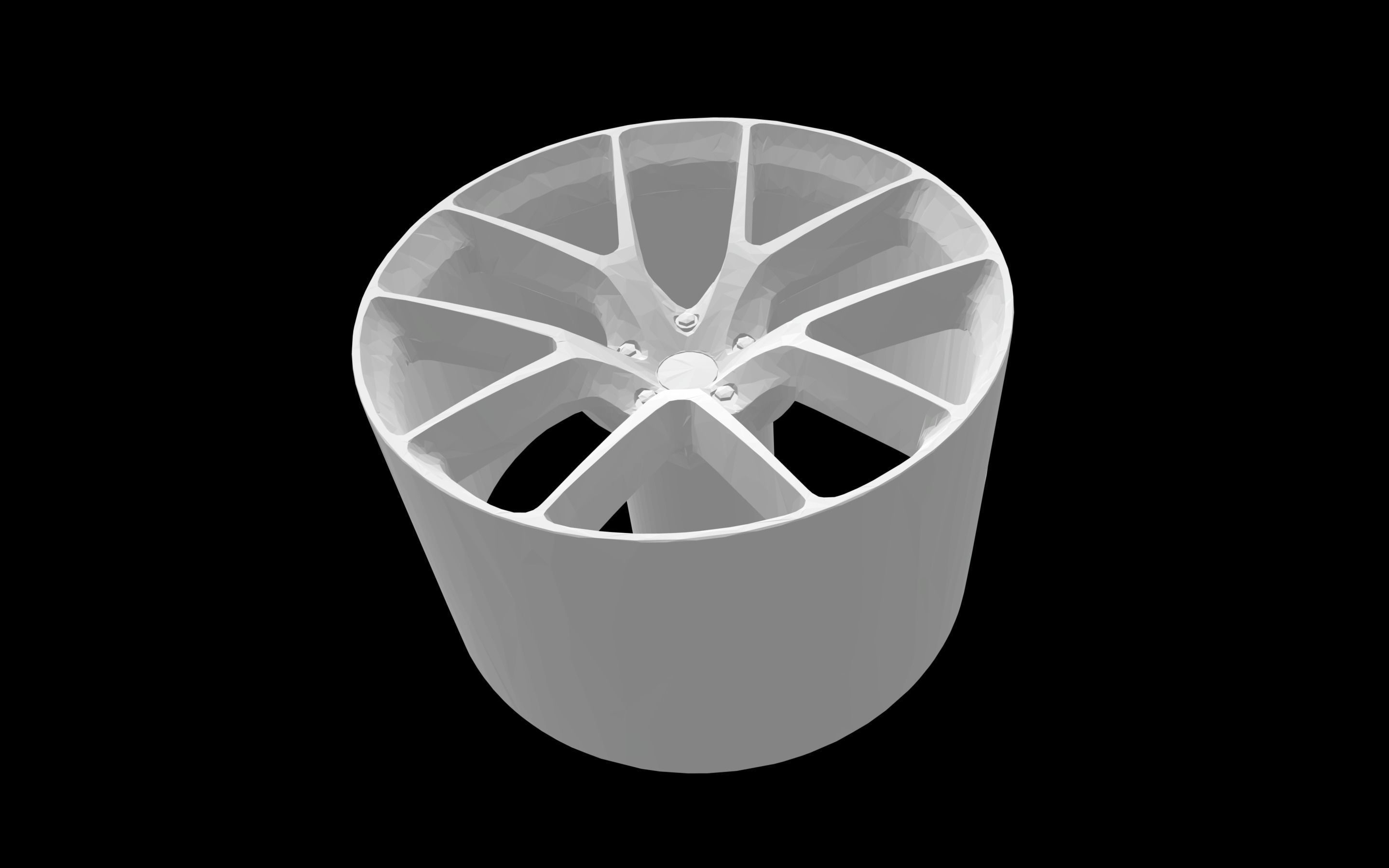 HRE P101 scalable and printable rims 3D print model_4