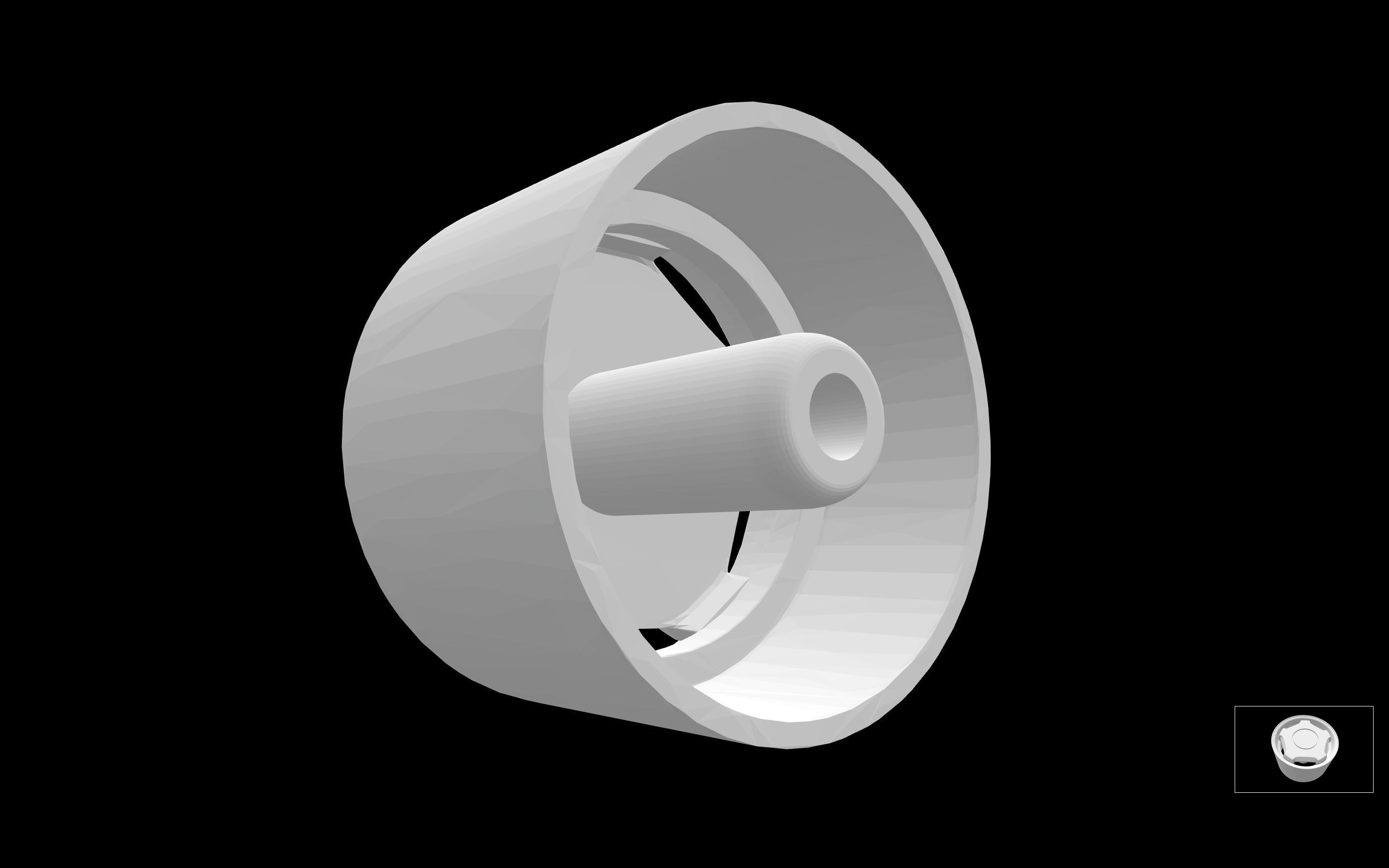 Irmscher scalable and printable rims 3D print model_3