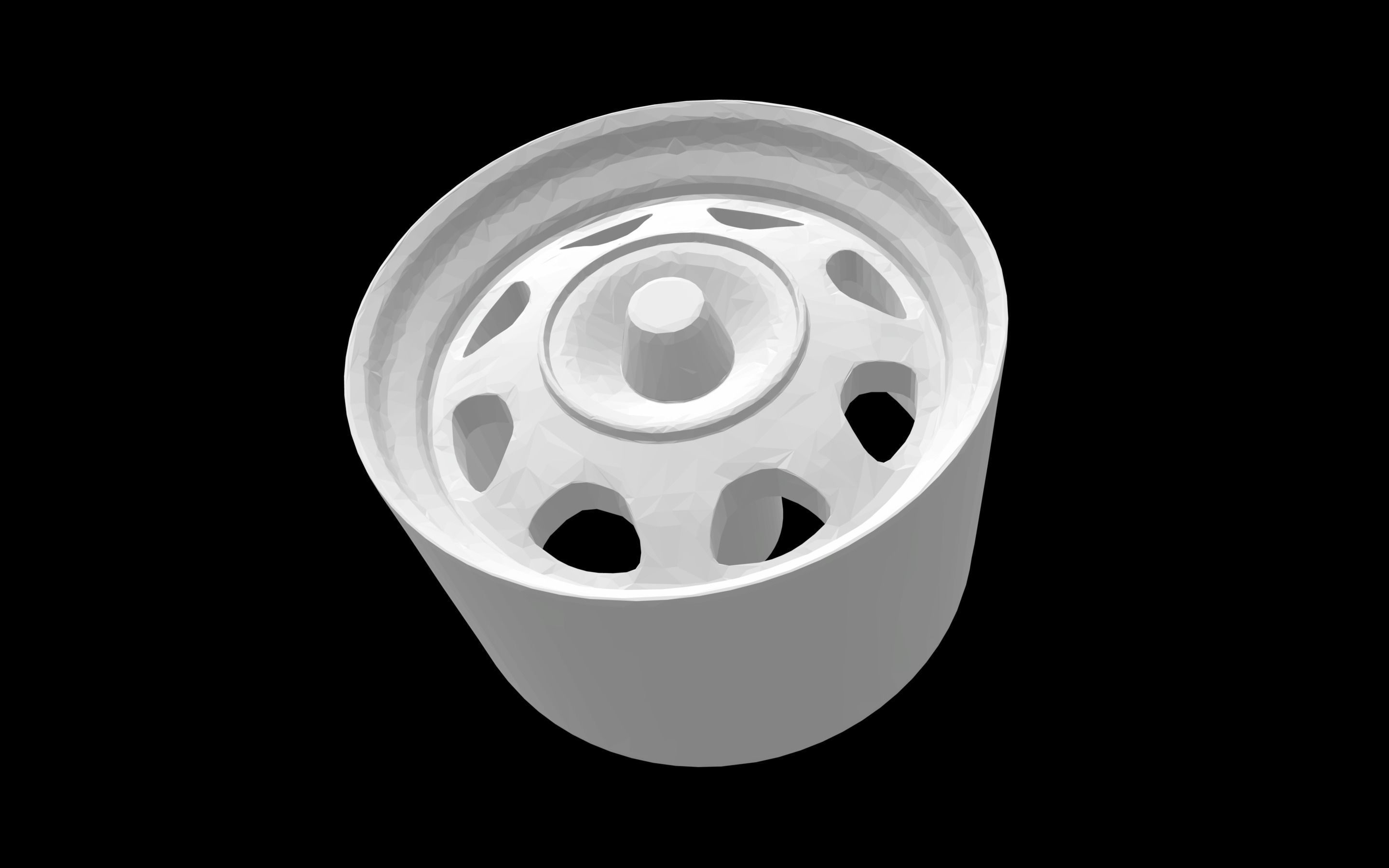 Standard Steel scalable and printable rims 3D print model_3