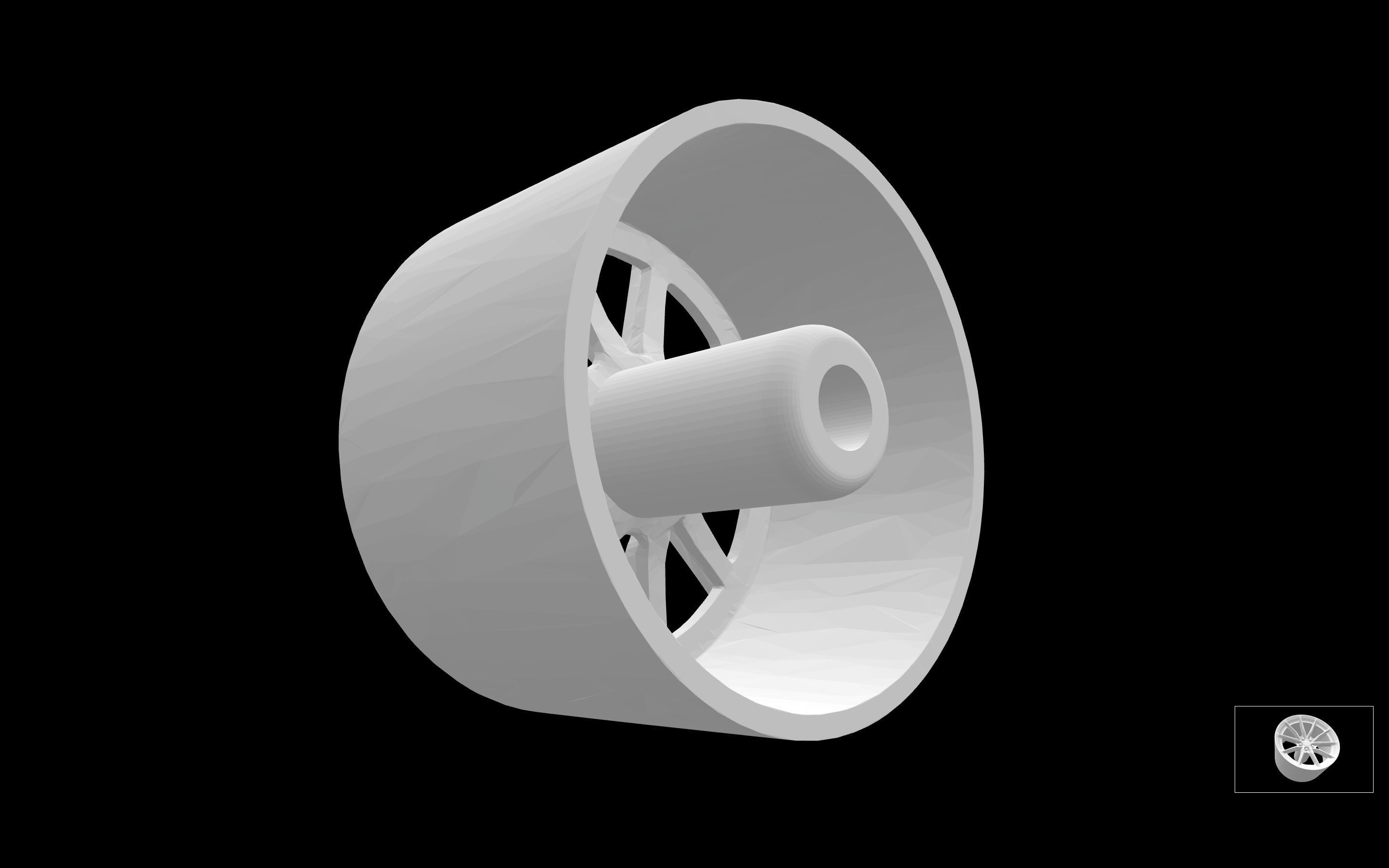 HRE P104SC scalable and printable rims 3D print model_3