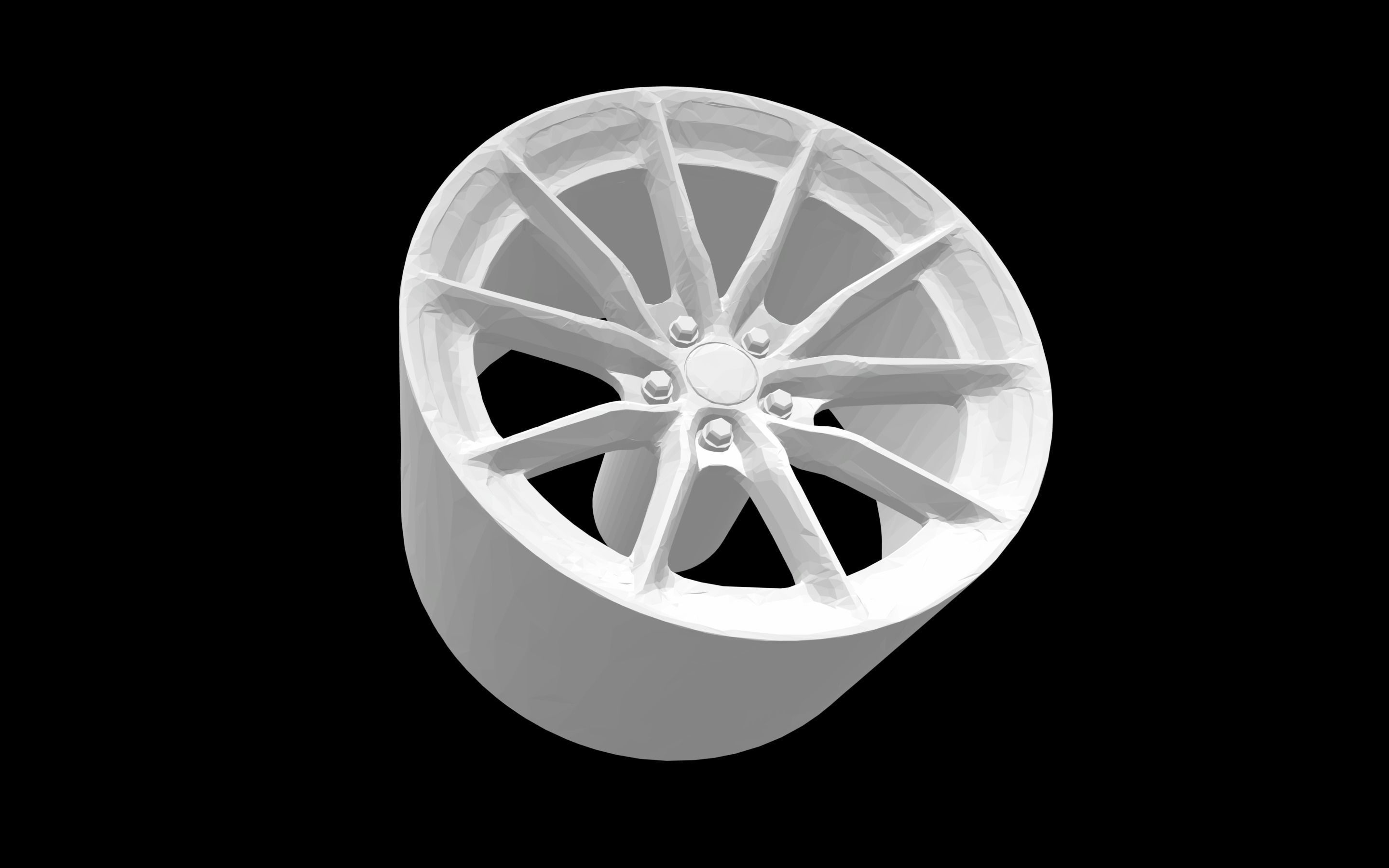 HRE P104SC scalable and printable rims 3D print model_2