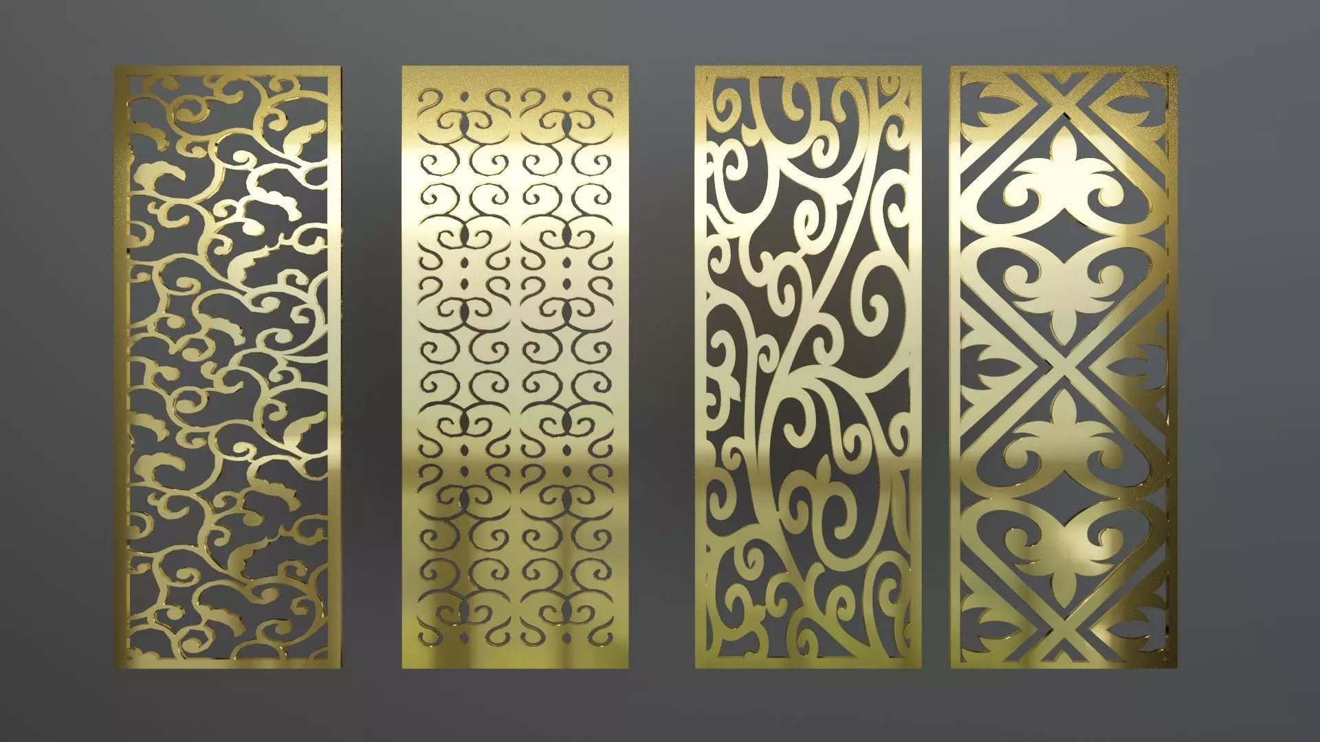Pattern panels 3D model_0