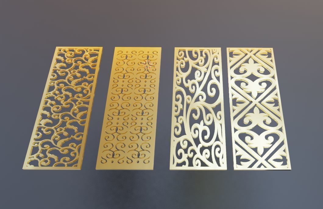 Pattern panels 3D model_1