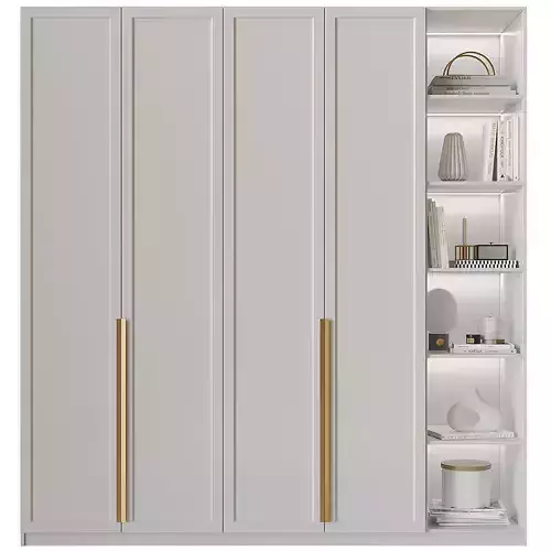 Wardrobe 5 with gold handles