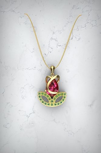 Tulip pendant 3D model