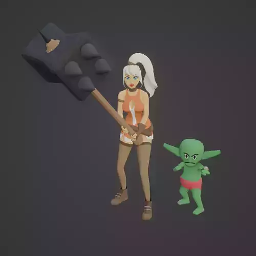 Lowpoly Character Pack Game-Ready RIGGED