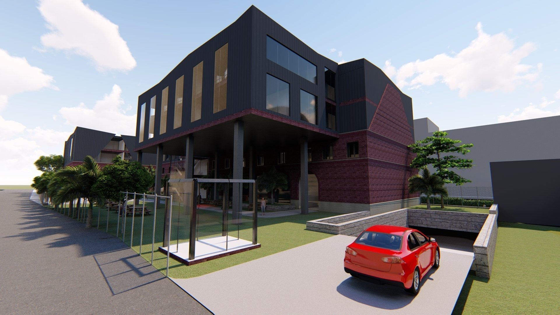 Fine Arts High School - Full Project 3D model_3