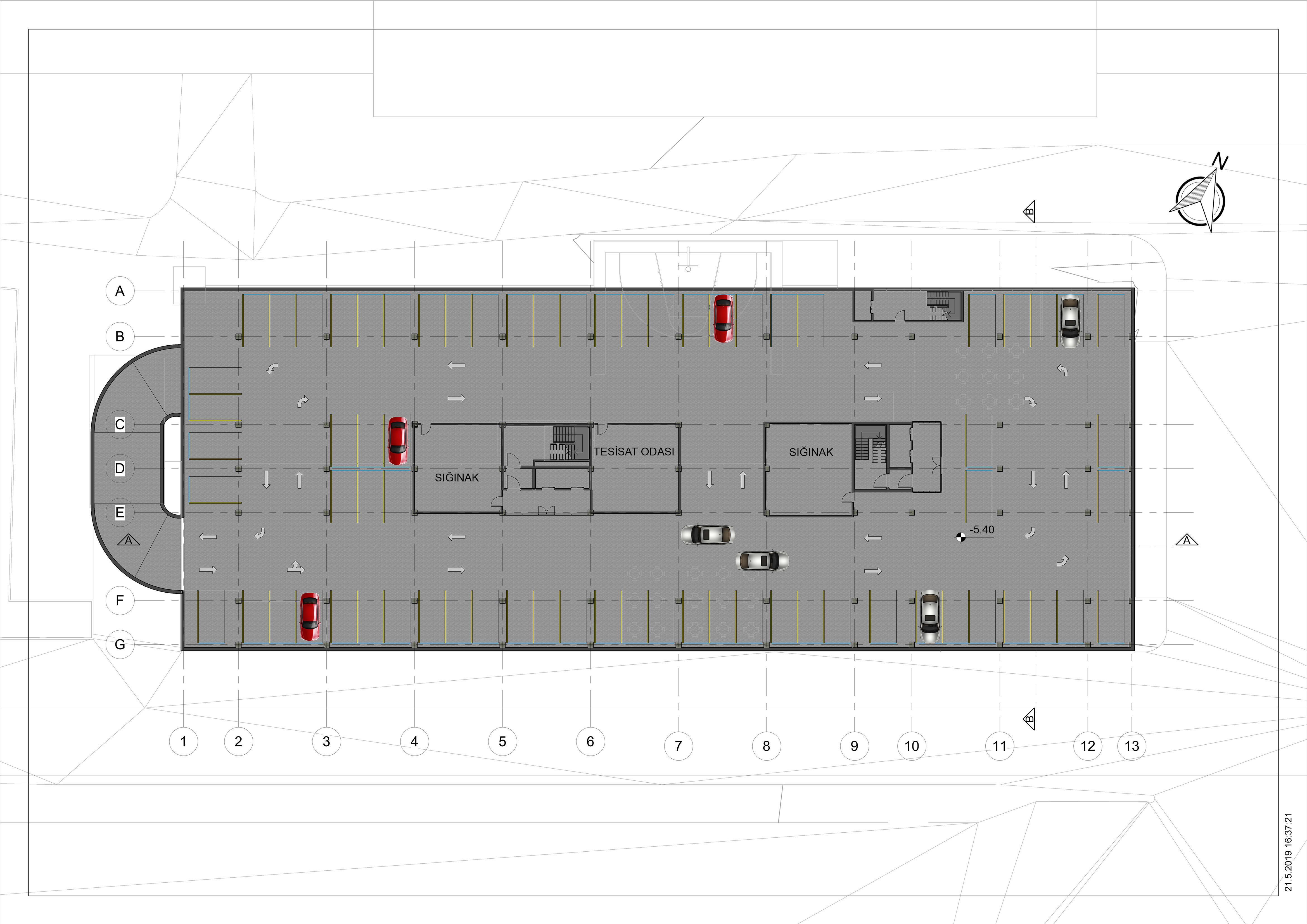 Fine Arts High School - Full Project 3D model_11