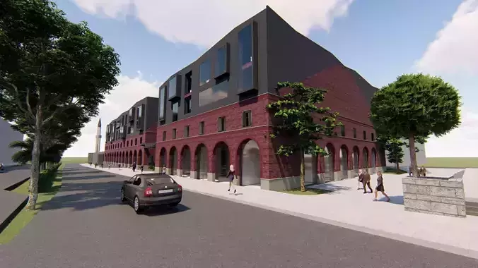 Fine Arts High School - Full Project 3D model