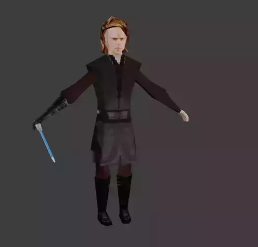 Anakin Skywalker PSX Style 3D Model