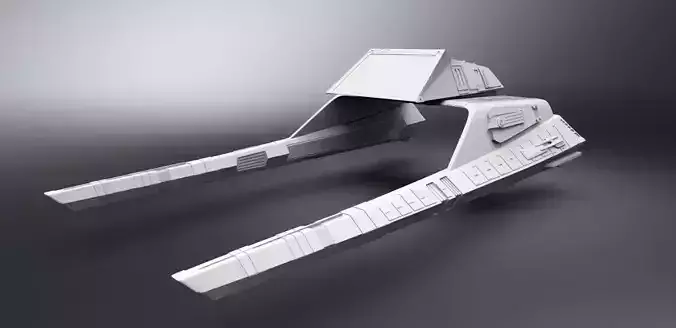 Vulcan Shuttle Surak Scale model 3D print model