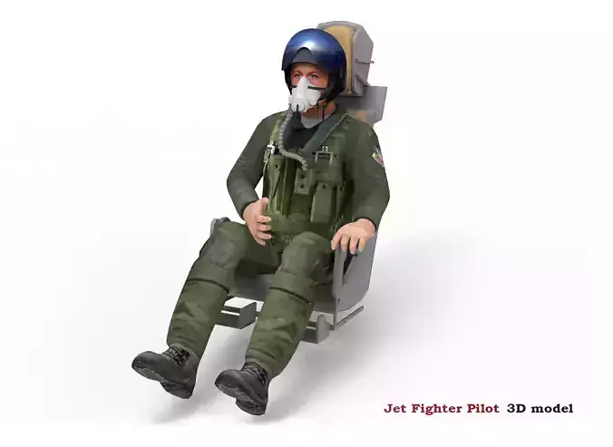 Jet Fighter Pilot 3D model