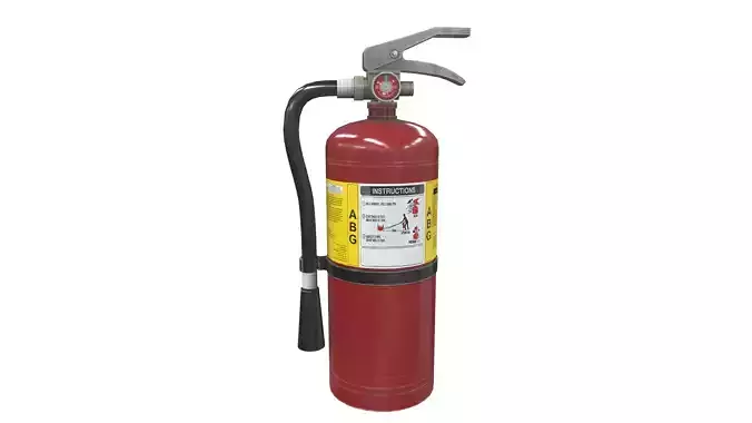 Fire Extinguisher ABG Low-poly 3D model