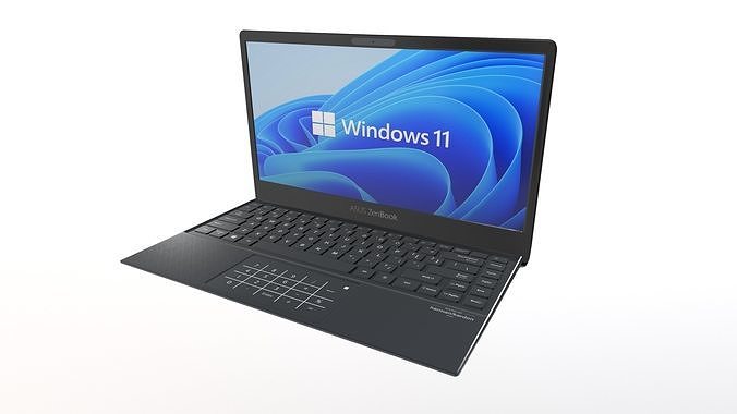 Asus Zenbook Laptop 3D Model Low-poly 3D model
