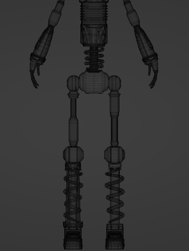 Rodney Copperbottom and wondebot robot Low Poly Low-poly 3D model_10