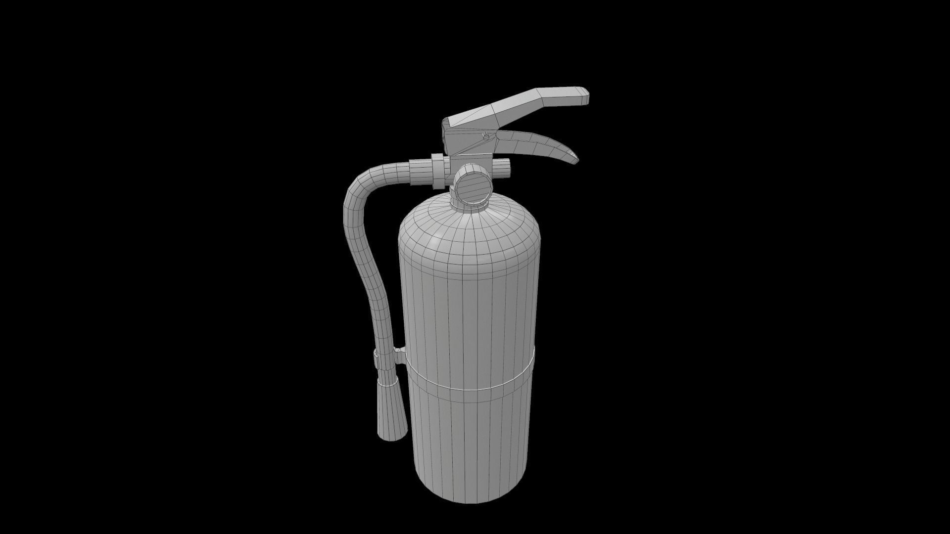 Fire Extinguisher Foam Low-poly 3D model_11