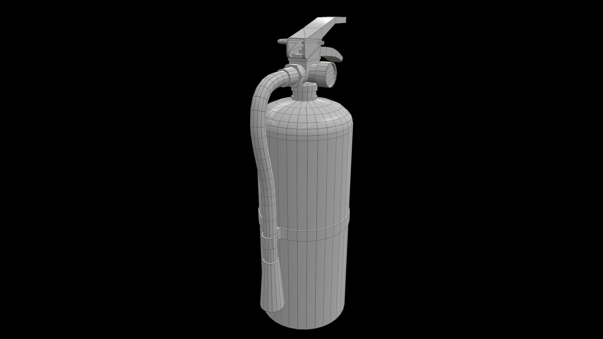 Fire Extinguisher Foam Low-poly 3D model_14